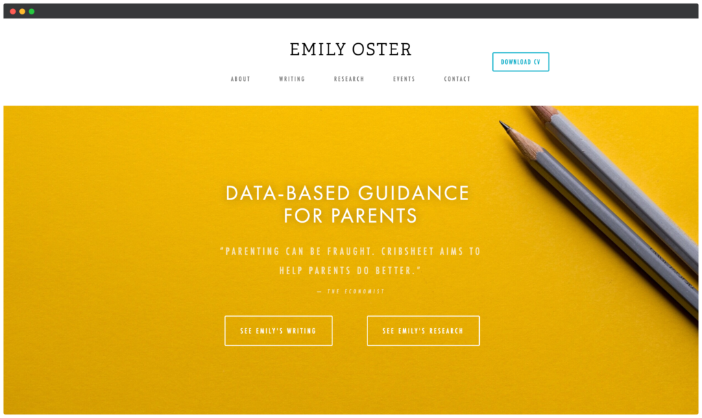 Emily Oster Screenshot